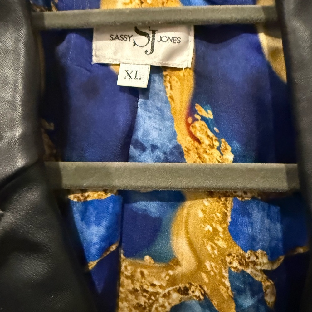 Sassy Jones Blue and Gold Patterned Jacket